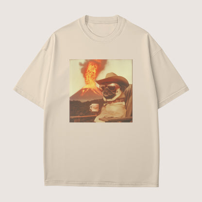 Pug Dog Volcano Shirt