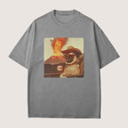 Pug Dog Volcano Shirt