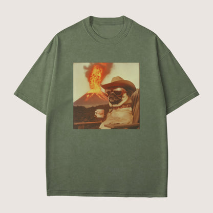 Pug Dog Volcano Shirt