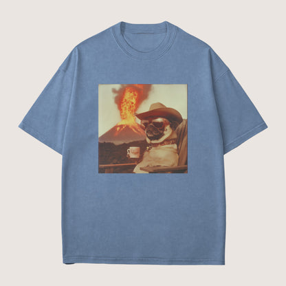 Pug Dog Volcano Shirt