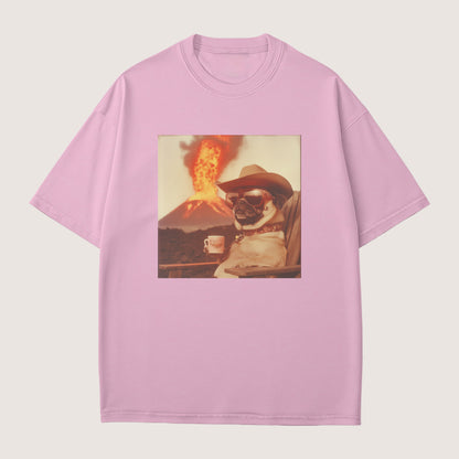 Pug Dog Volcano Shirt