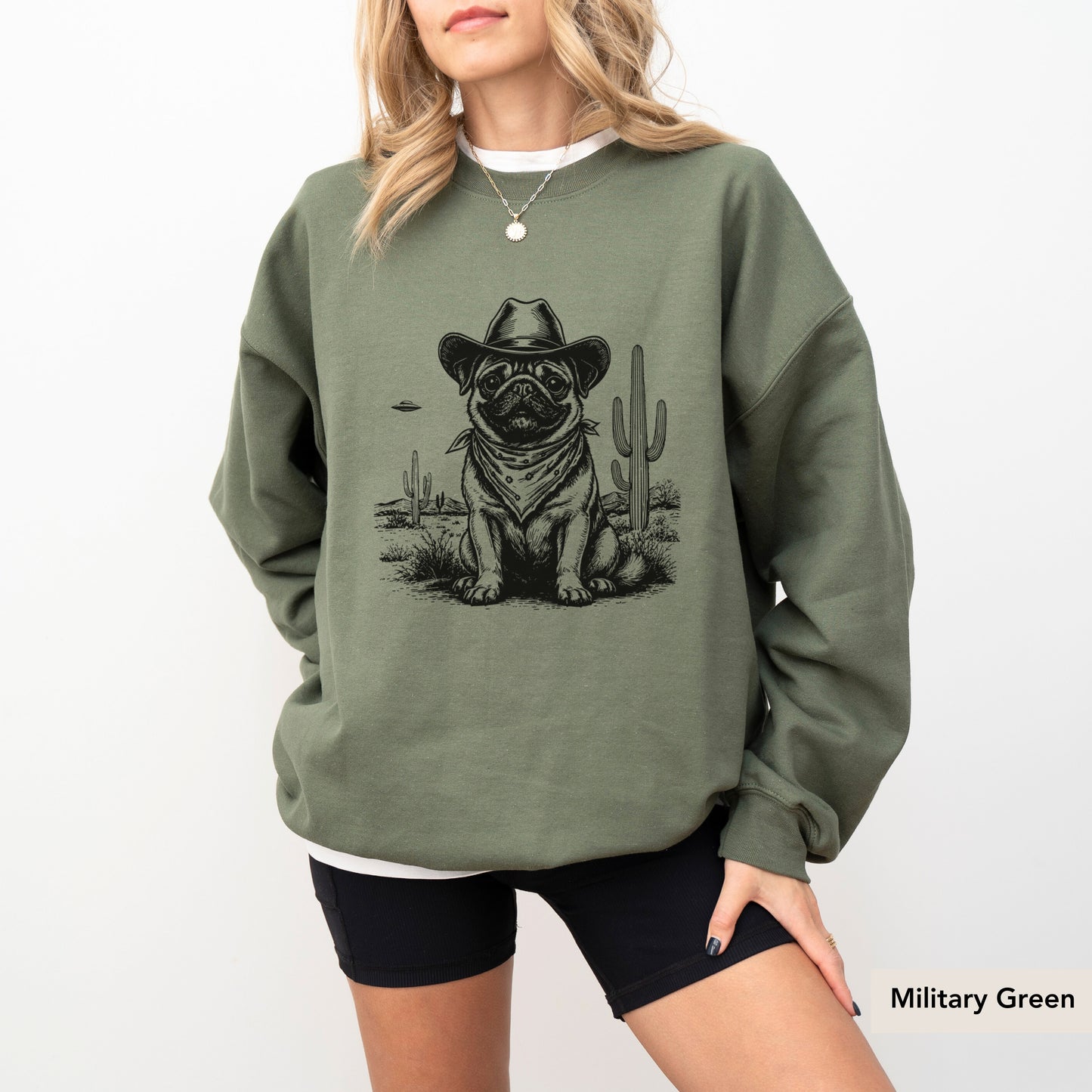 Pug UFO Sweatshirt