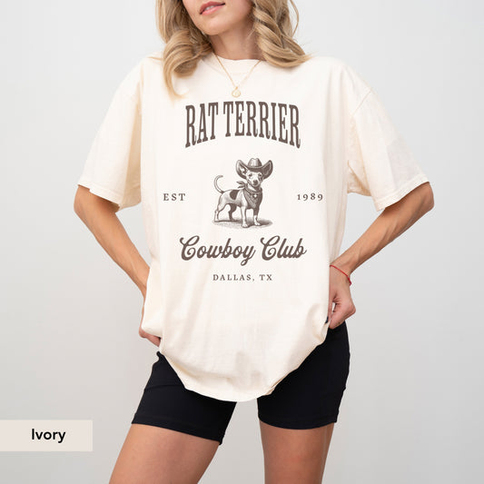 Rat Terrier Cowboy Club Shirt