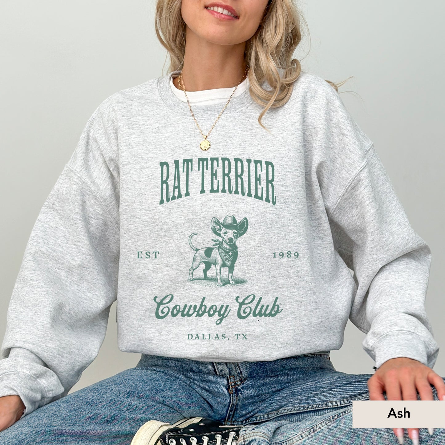 Rat Terrier Cowboy Club Sweatshirt