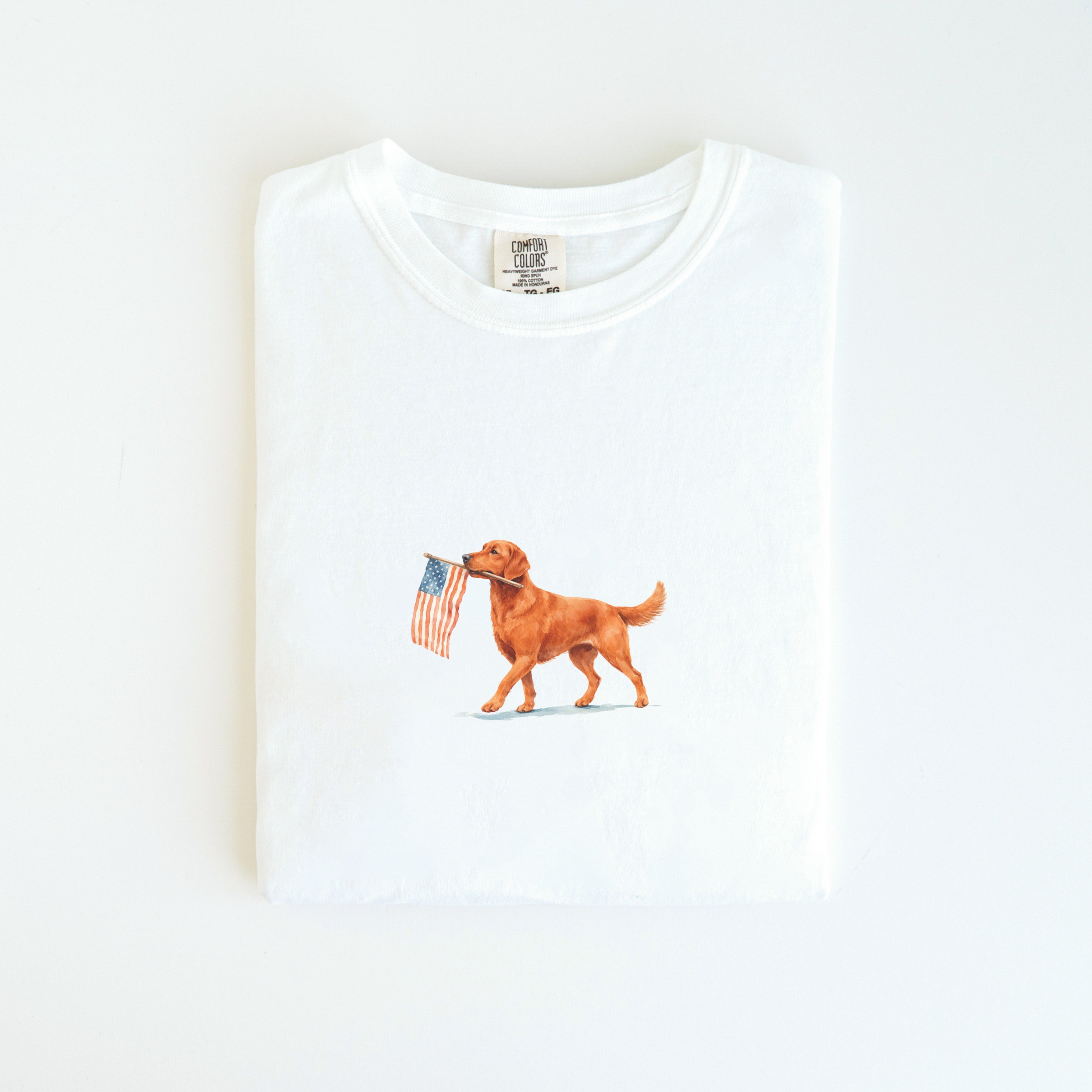 Red Fox Labrador USA T-shirt