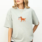 Red Fox Labrador USA T-shirt