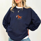 Red Fox Labrador US Flag Sweatshirt