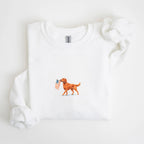 Red Fox Labrador US Flag Sweatshirt