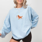 Red Goldendoodle US Flag Sweatshirt