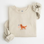 Red Goldendoodle US Flag Sweatshirt