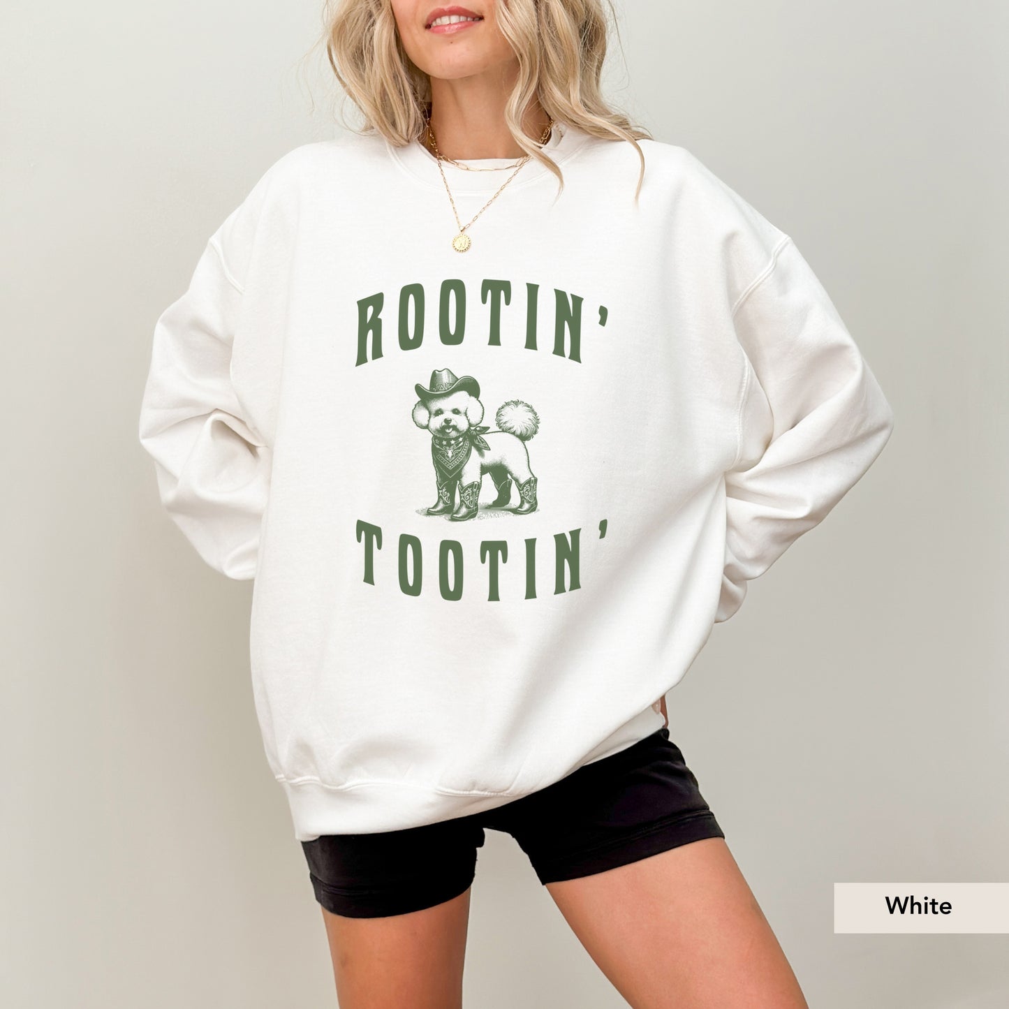 Rootin Tootin Bichon Frise Sweatshirt