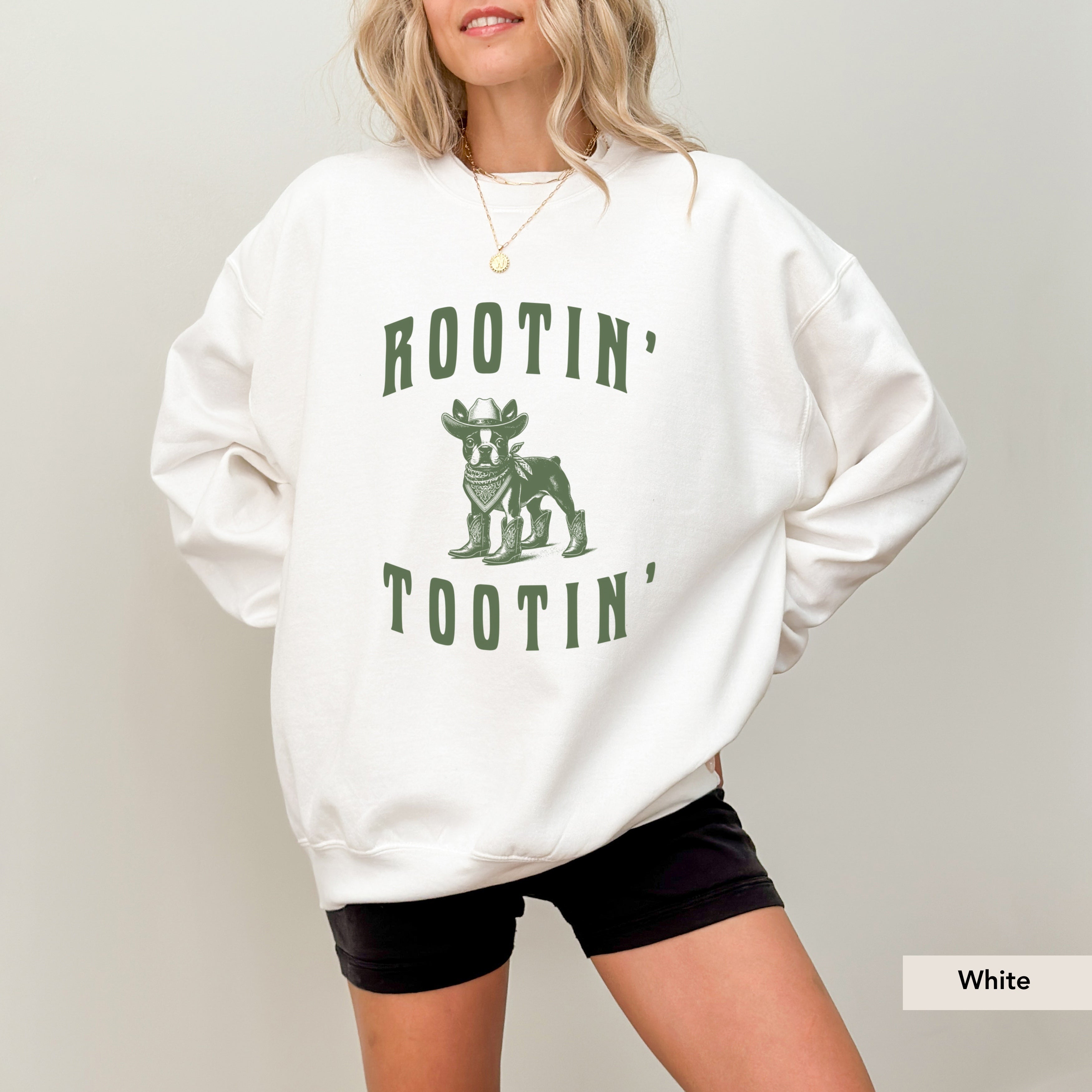 Rootin Tootin Boston Terrier Sweatshirt