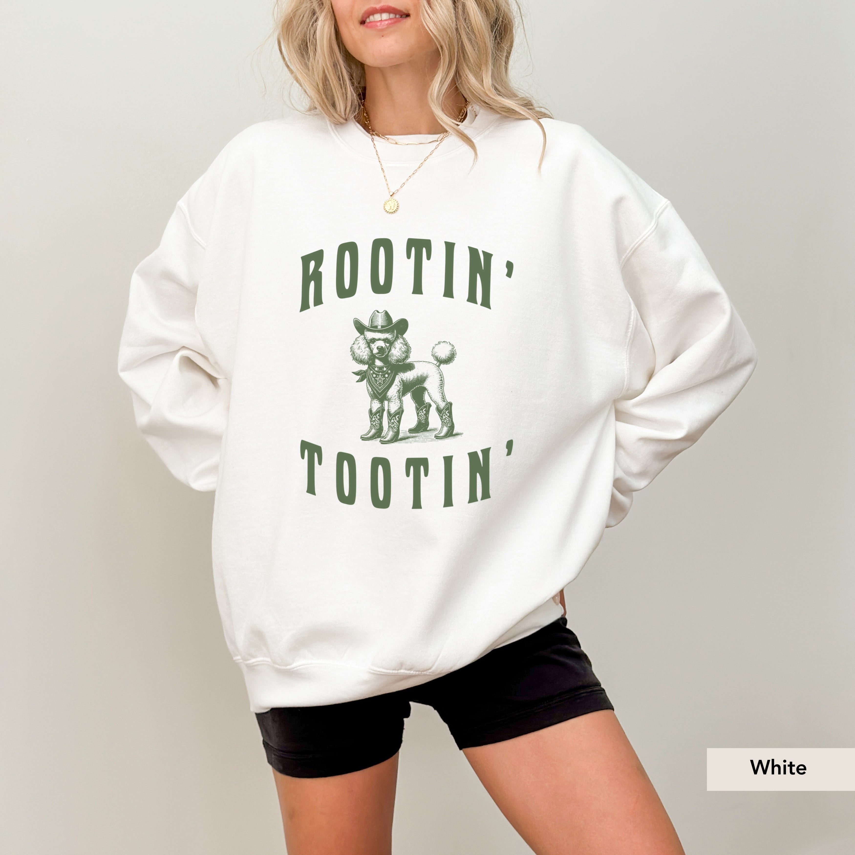 Rootin Tootin Poodle Sweatshirt