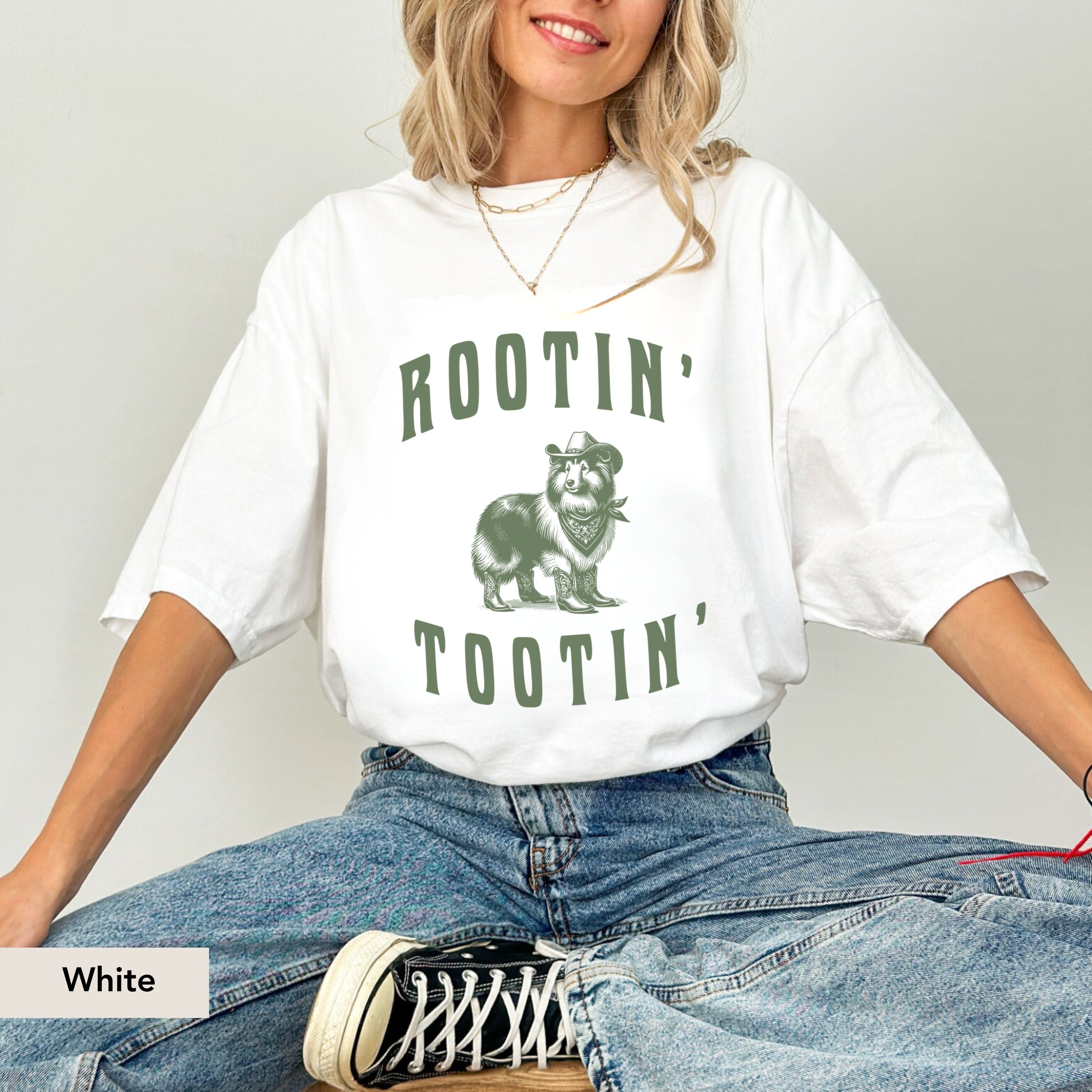 Rootin Tootin Shetland Sheepdog Shirt