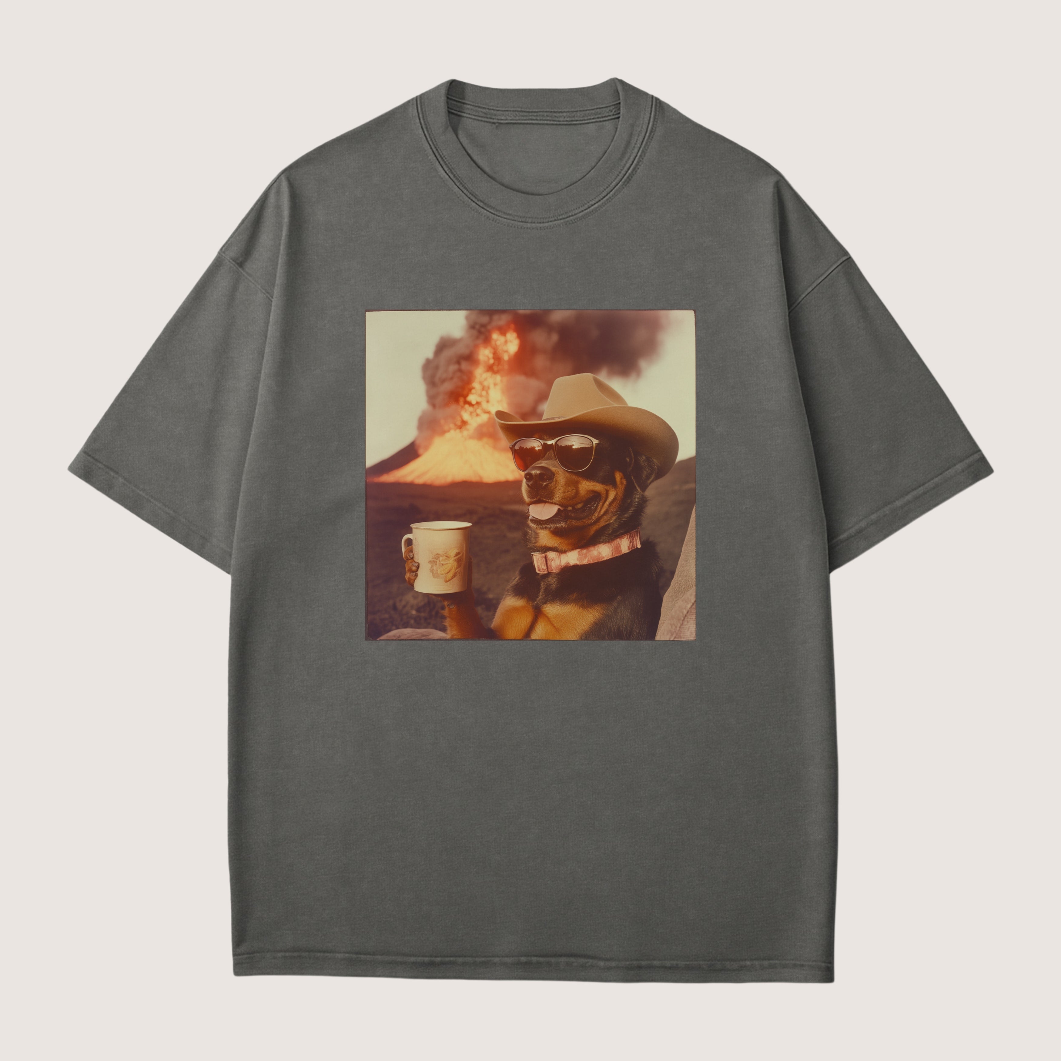 Rottweiler Dog Volcano Shirt