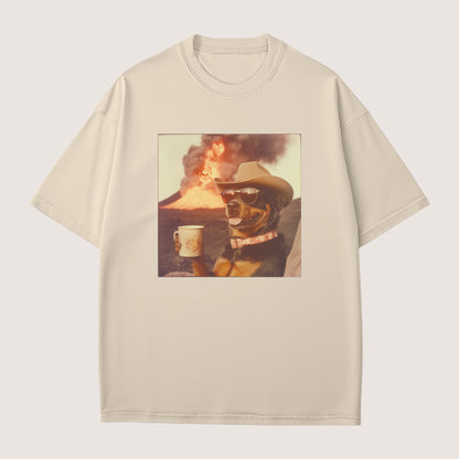 Rottweiler Dog Volcano Shirt
