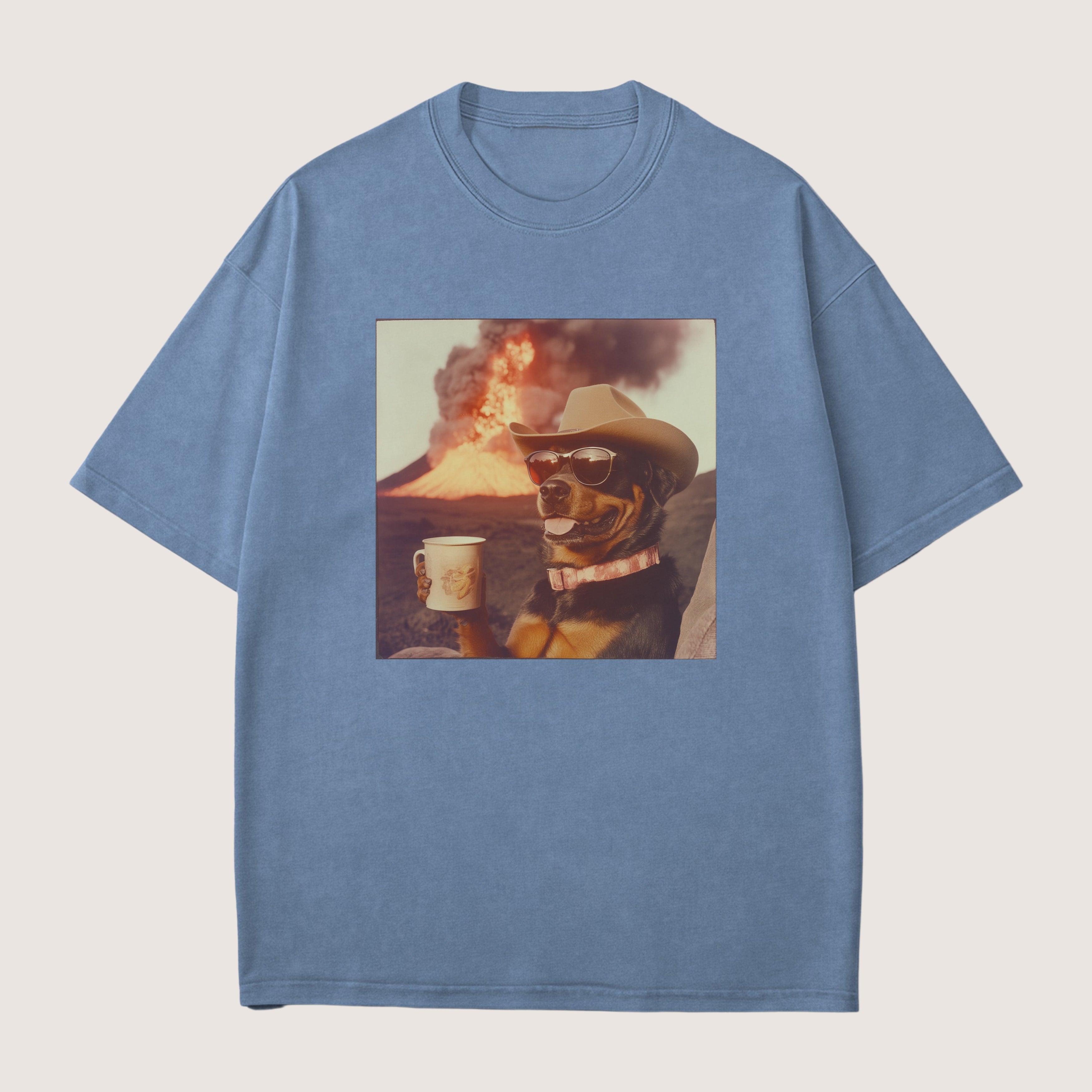 Rottweiler Dog Volcano Shirt