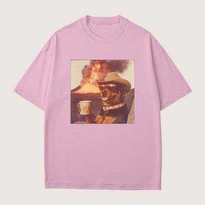 Rottweiler Dog Volcano Shirt