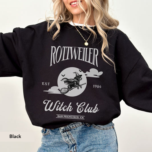 Rottweiler Witch Club Sweatshirt