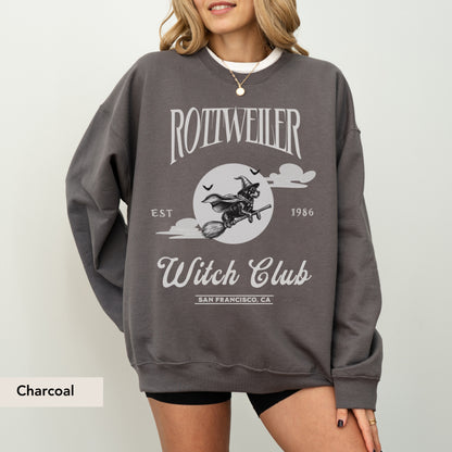 Rottweiler Witch Club Sweatshirt