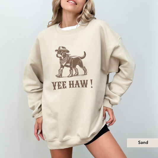 Rottweiler Yeehaw Sweatshirt