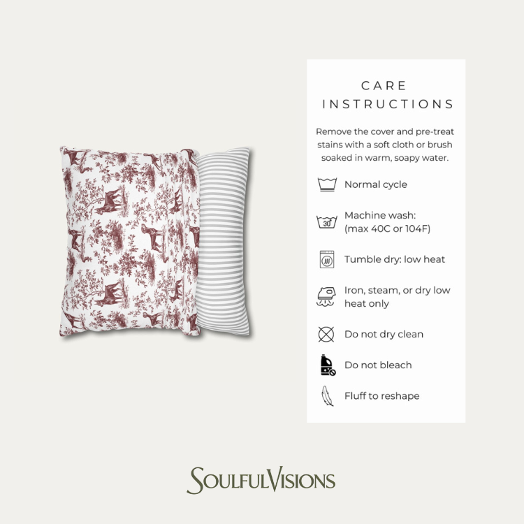 Great pyrenees Burgundy French Toile Pillow