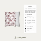 Schnauzer Burgundy French Toile Pillow