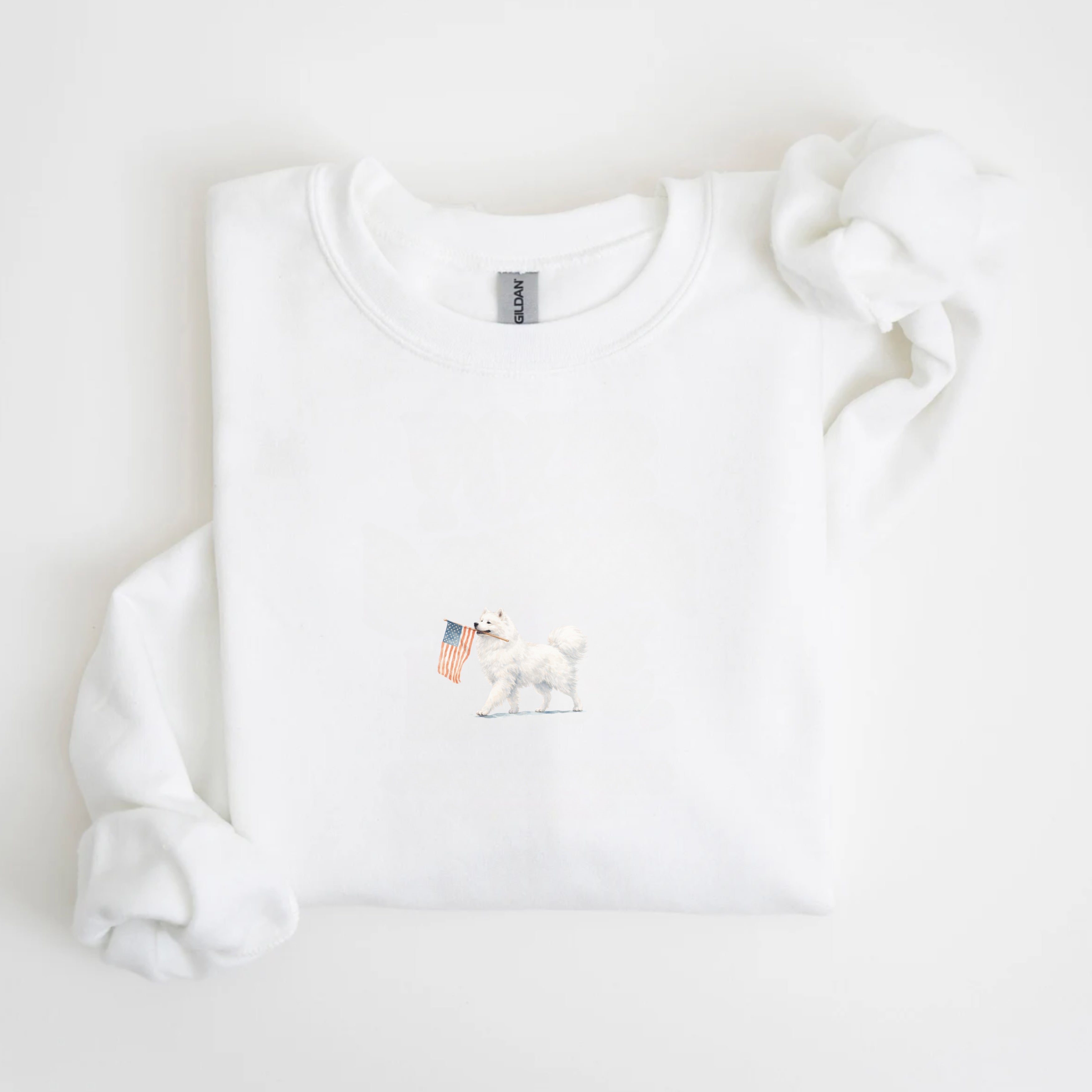 Samoyed US Flag Sweatshirt