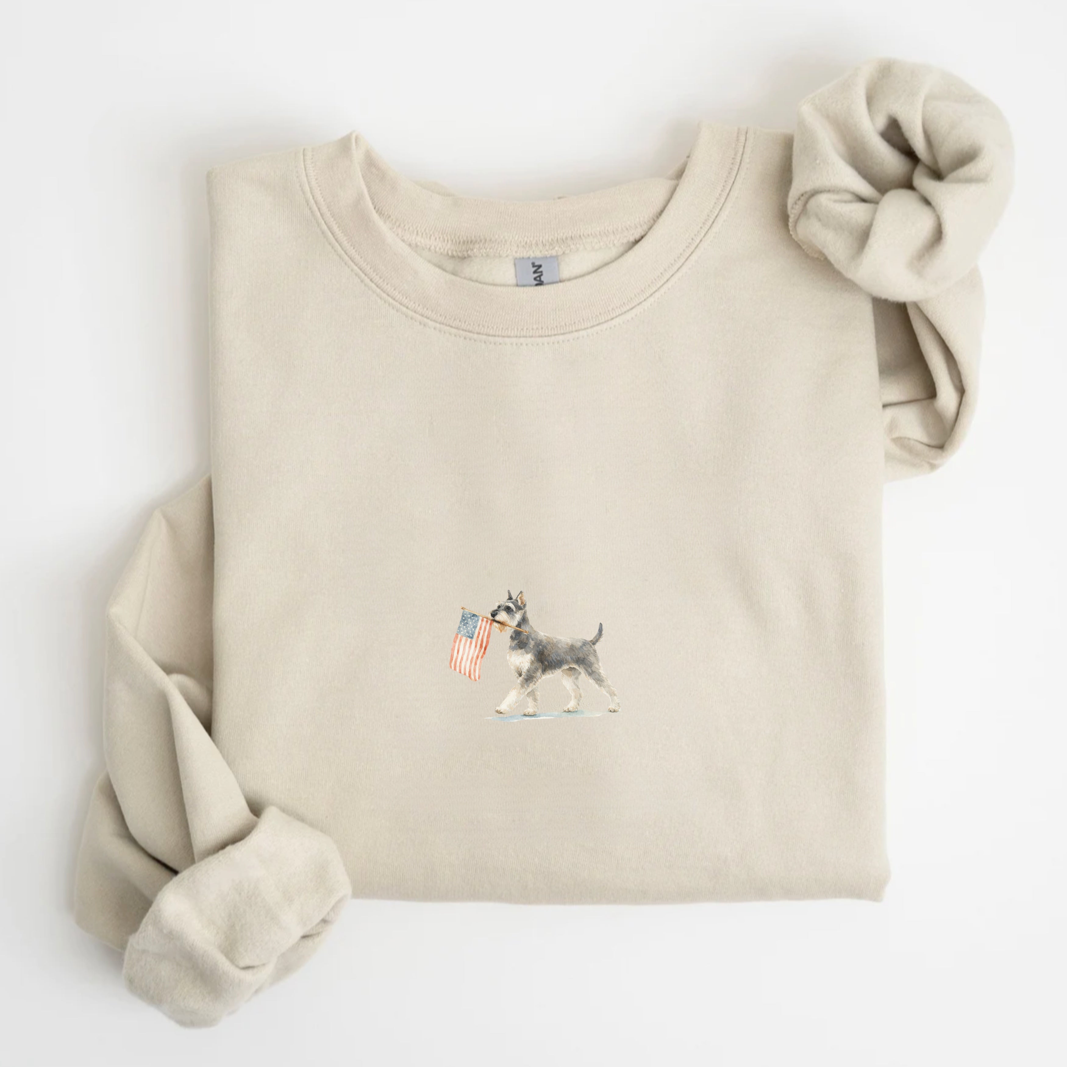 Schnauzer US Flag Sweatshirt