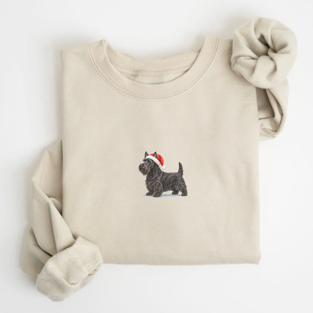 Scottish Terrier Black Christmas Sweatshirt