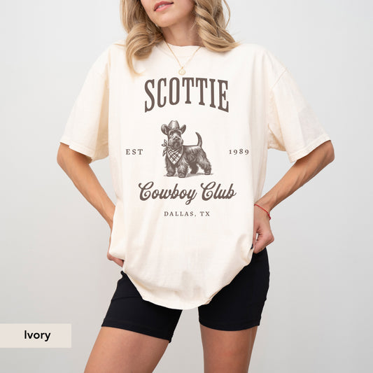 Scottish Terrier Cowboy Club Shirt