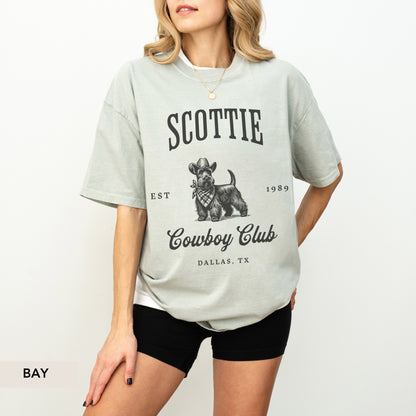 Scottish Terrier Cowboy Club Shirt