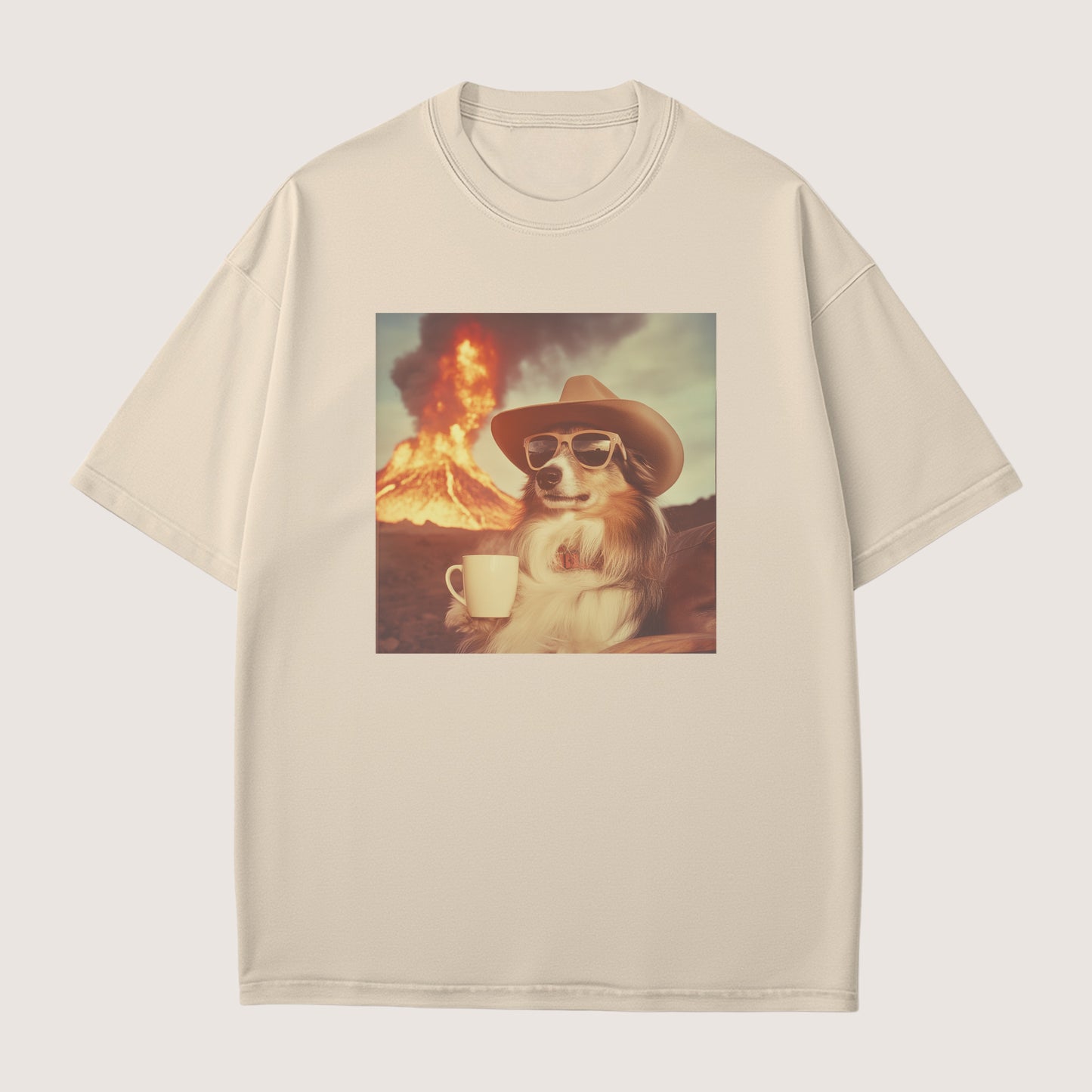 Shetland Sheepdog Dog Volcano Shirt