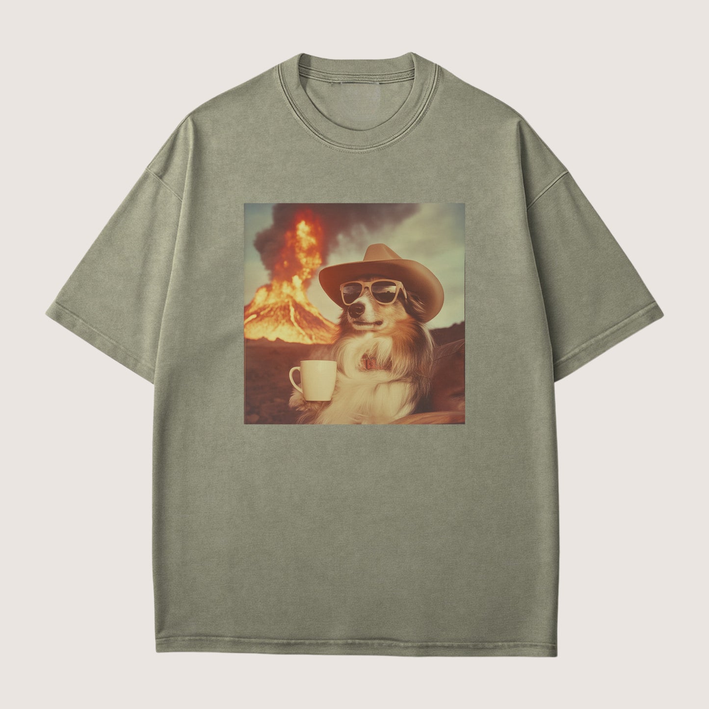 Great Dane Dog Volcano Shirt