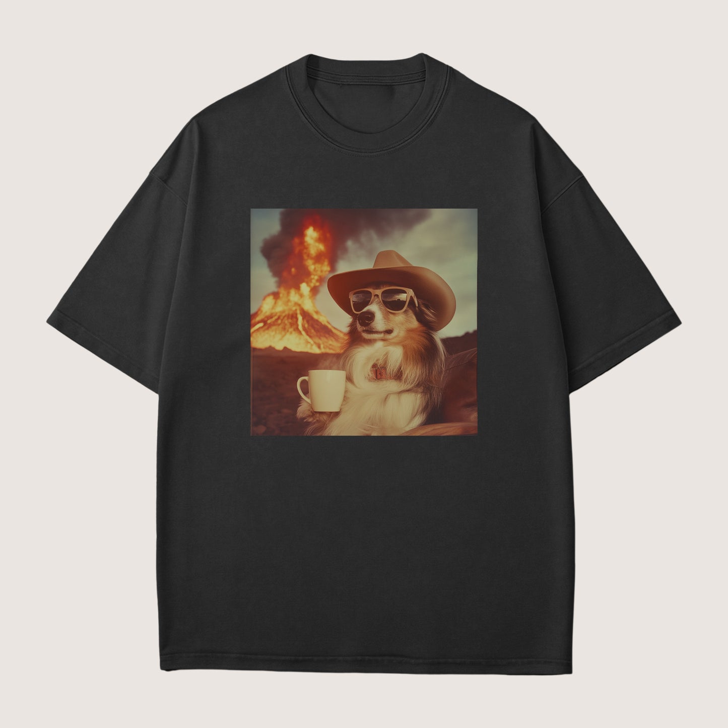 Shetland Sheepdog Dog Volcano Shirt