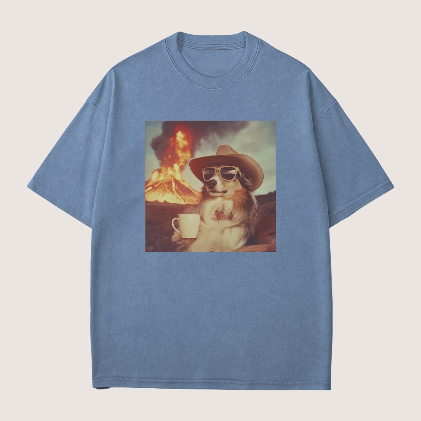 Shetland Sheepdog Dog Volcano Shirt