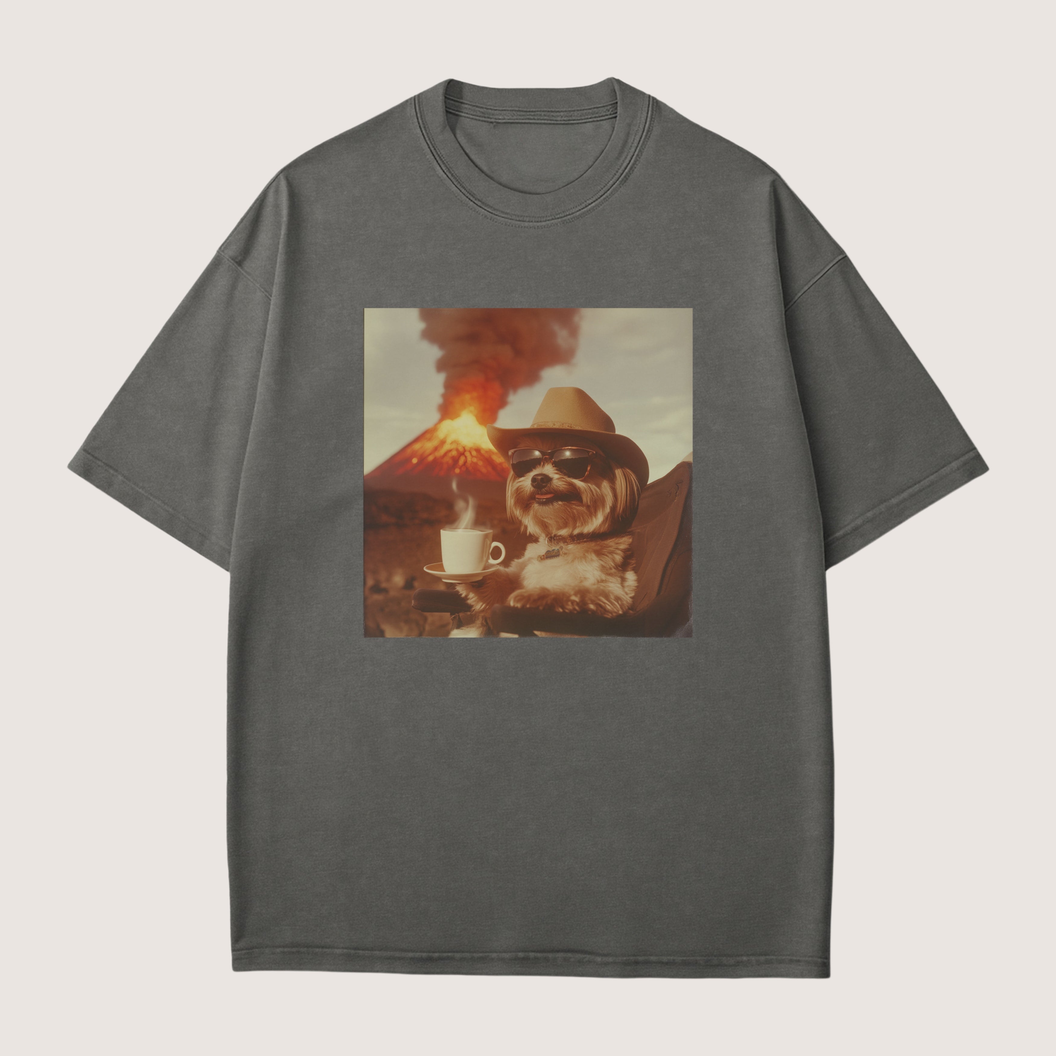 Shih Tzu Dog Volcano Shirt