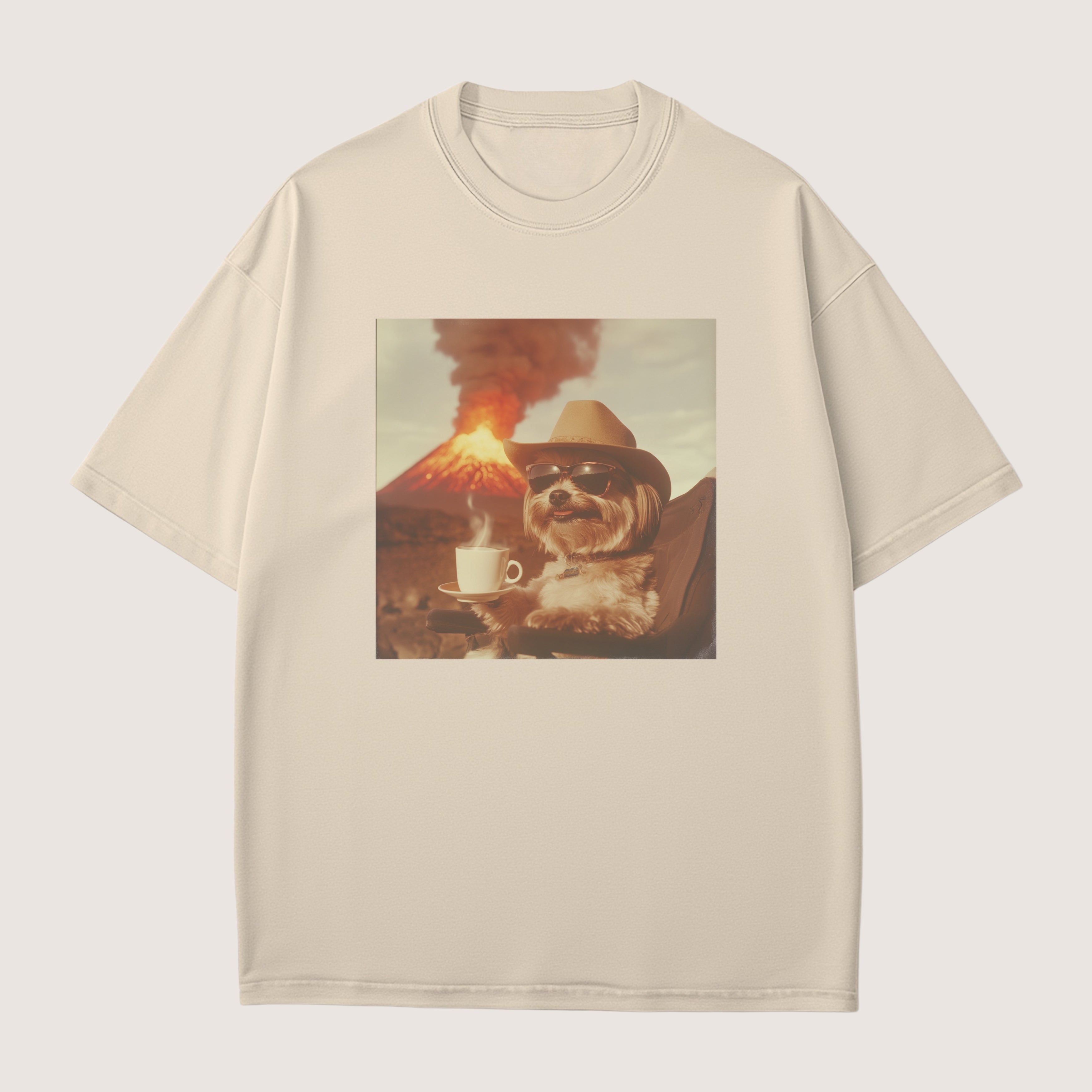 Shih Tzu Dog Volcano Shirt