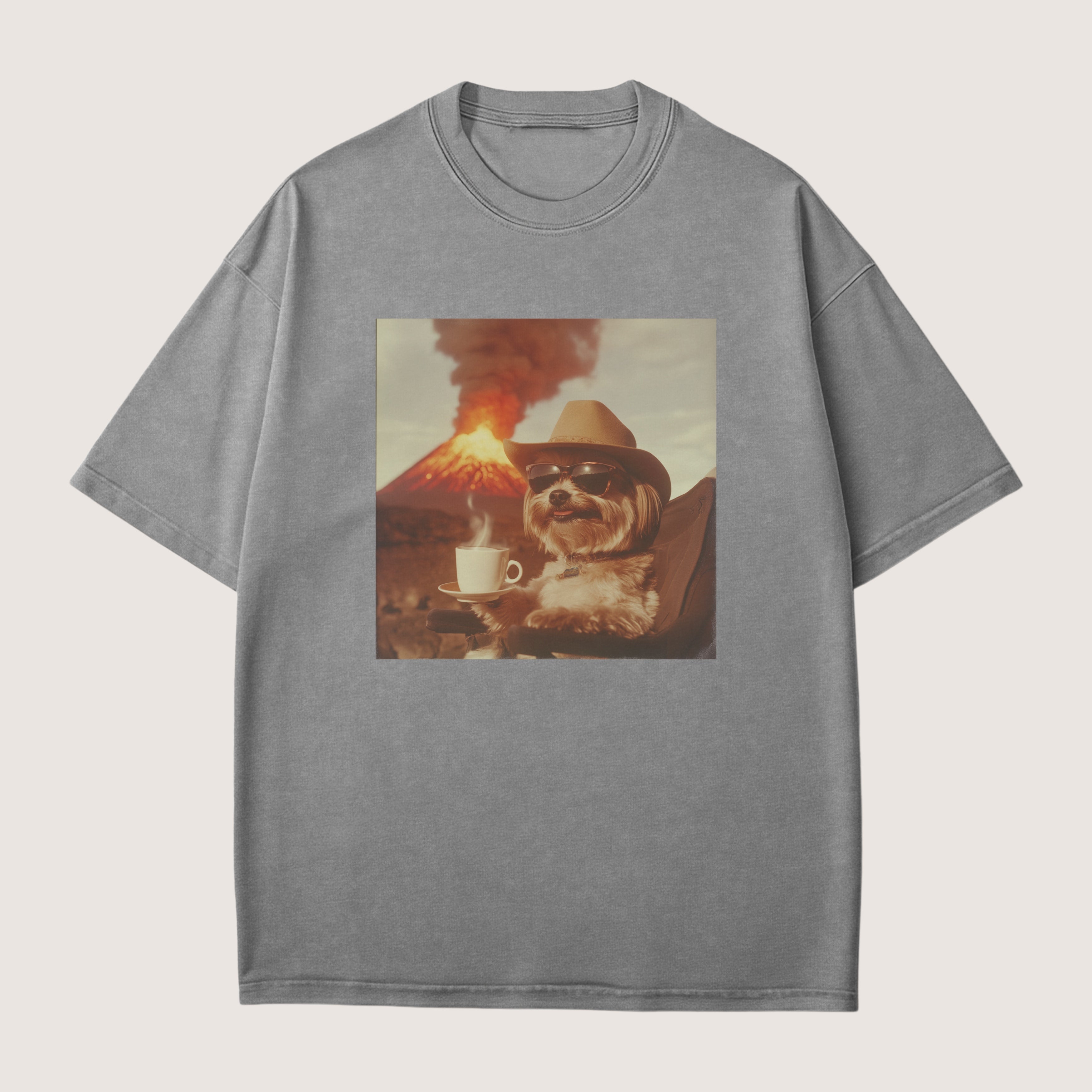 Shih Tzu Dog Volcano Shirt