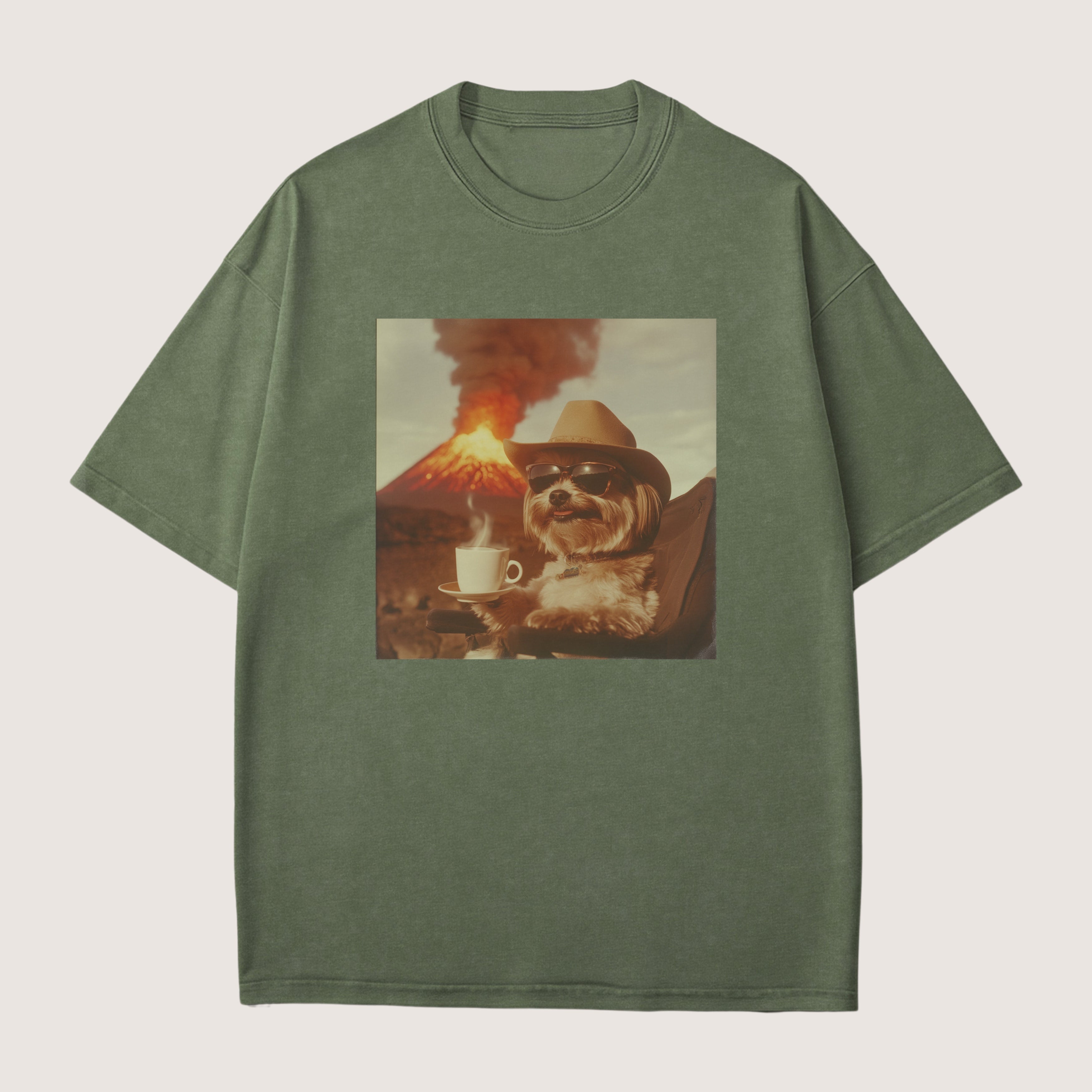 Shih Tzu Dog Volcano Shirt