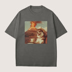 Siberian Husky Dog Volcano Shirt