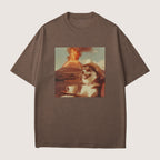 Siberian Husky Dog Volcano Shirt