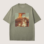Siberian Husky Dog Volcano Shirt