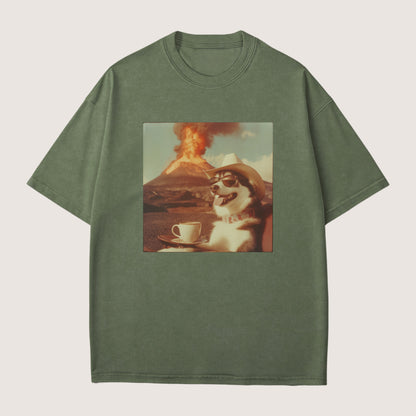 Goldendoodle Dog Volcano Shirt