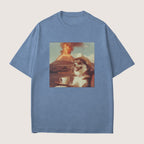 Siberian Husky Dog Volcano Shirt