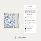 Samoyed Blue French Toile Pillow