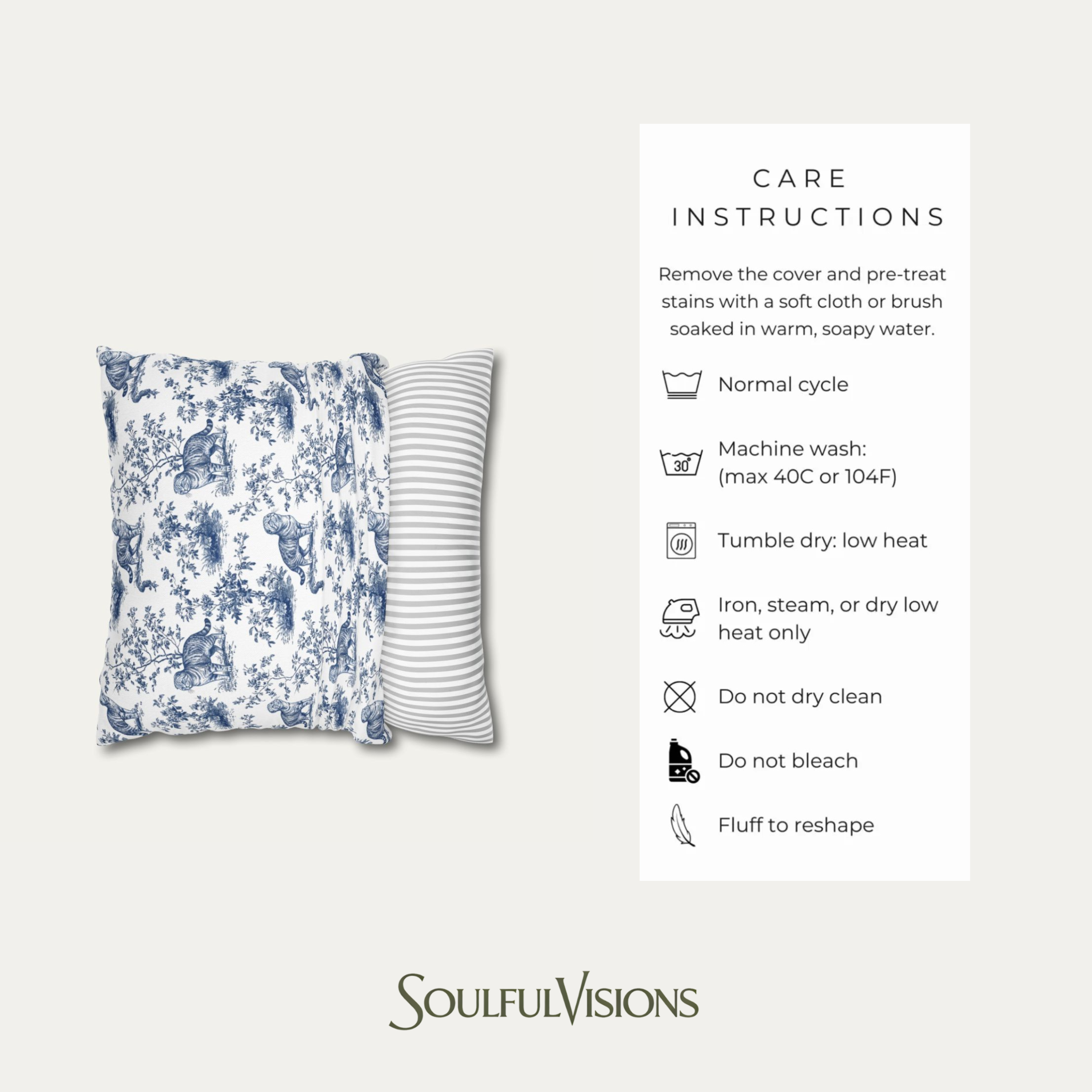 Schnauzer Blue French Toile Pillow