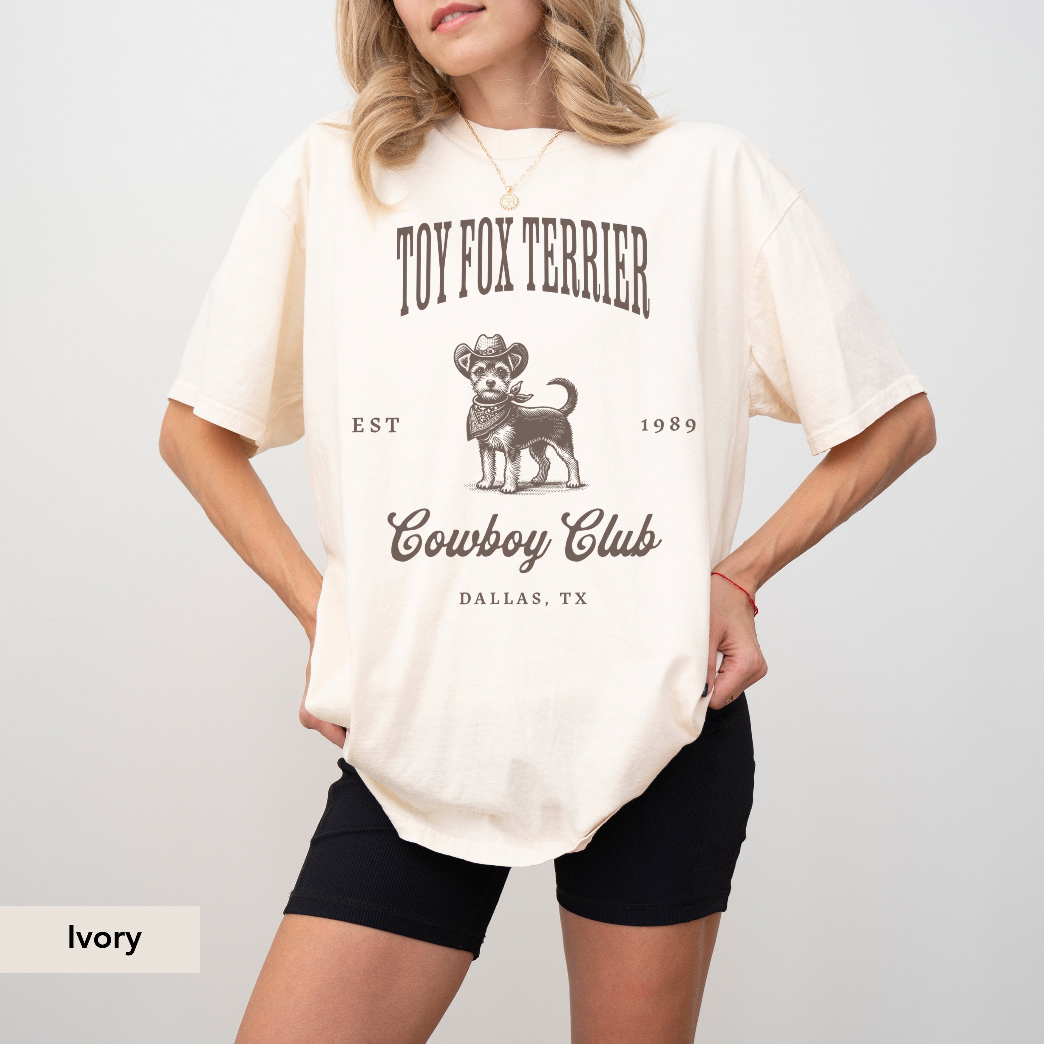 Toy Fox Terrier Cowboy Club Shirt