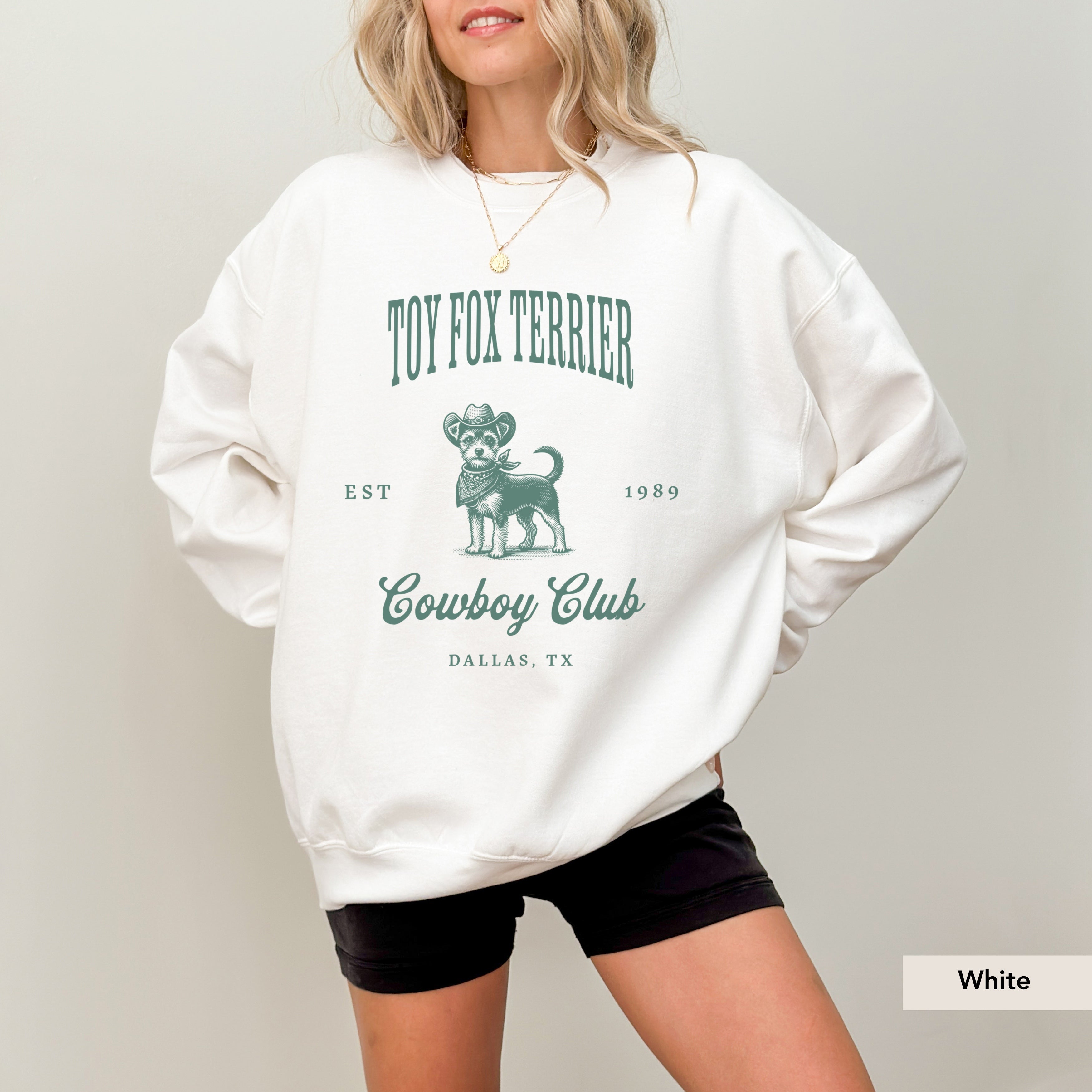 Toy Fox Terrier Cowboy Club Sweatshirt