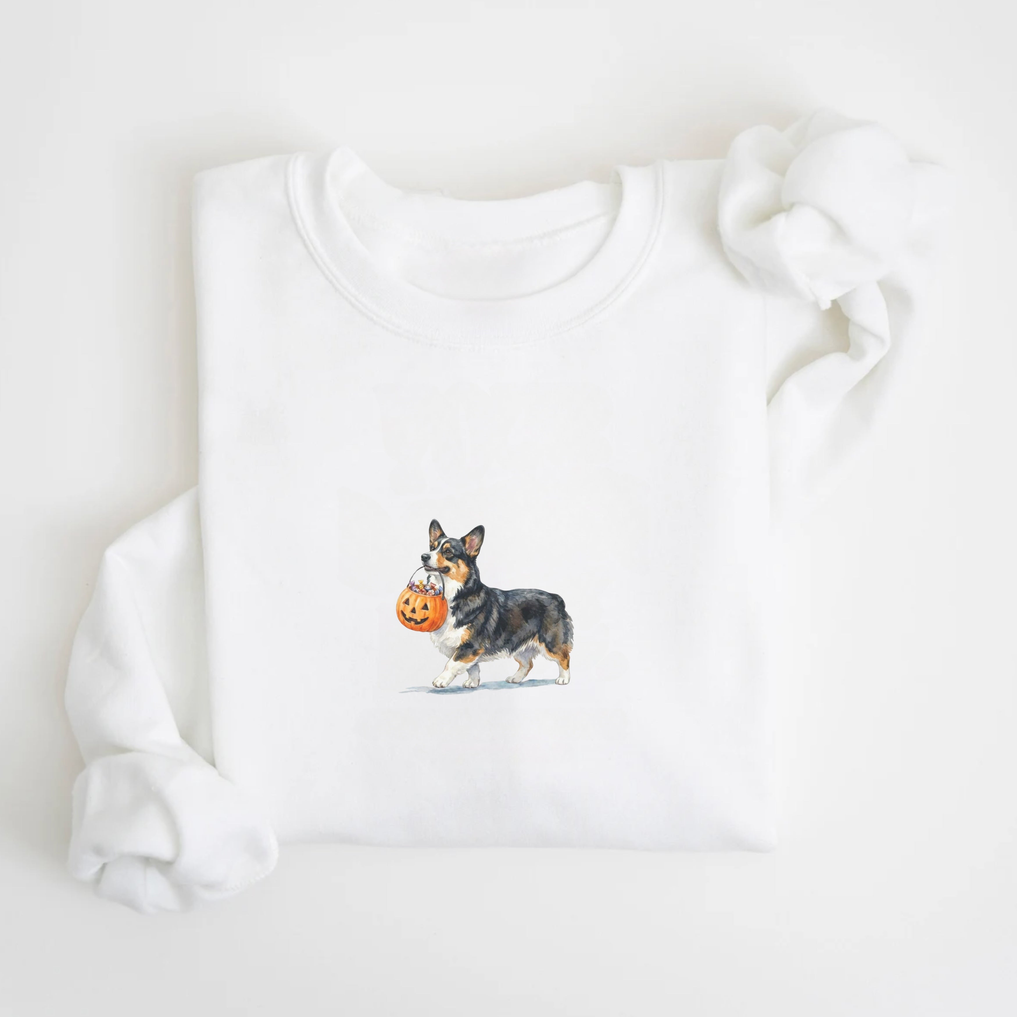 Tri Color Corgi Halloween Sweatshirt